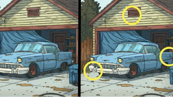 Optical Illusion Spot the 3 differences in this pictures within 15 seconds if you can