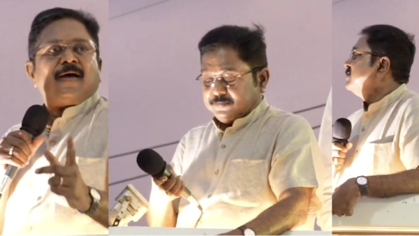 Lok Sabha Election 2024 TTV Dhinakaran suddenly off his mike after hearing the noise of mosque prayer sound in Tenkasi