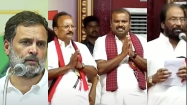 Why dont you come here Rahul Gandhi asks Trichy siva after he struggle to translate his english speech in Coimbatore Why dont you come here Rahul Gandhi asks Trichy siva after he struggle to translate his english speech in Coimbatore