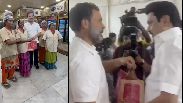 Rahul who jumped over the center Median and bought gift for CM Stalin in Coimbatore