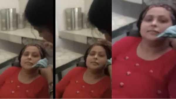 Where was the Government School Headmaster Beautician video taken and Who is this Uttar Pradesh Sangeetha