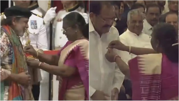 Venkaiah Naidu Mithun Chakraborty Usha Uthup Ram Naik conferred Padma awards