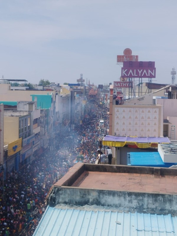 Chariot festival holds today at Madurai Meenakshi Amman Temple Chithirai Festival Chariot festival holds today at Madurai Meenakshi Amman Temple Chithirai Festival