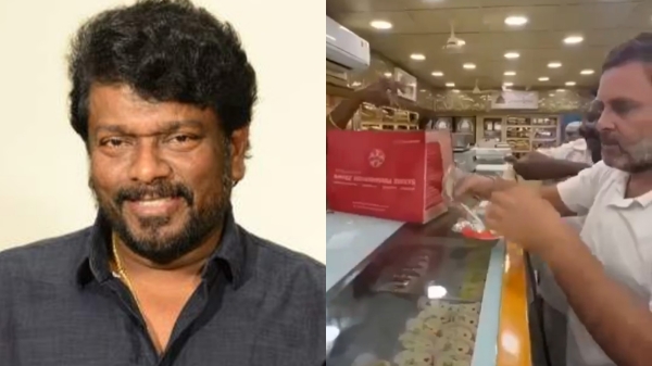 Actor Parthiban praised Congress MP Rahul Gandhi for buying sweets for Chief Minister Stalin