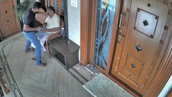 Salem How the son who attacked his father was caught on CCTV video