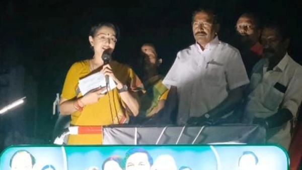 Gauthami mistakenly used candidate name in election campaign