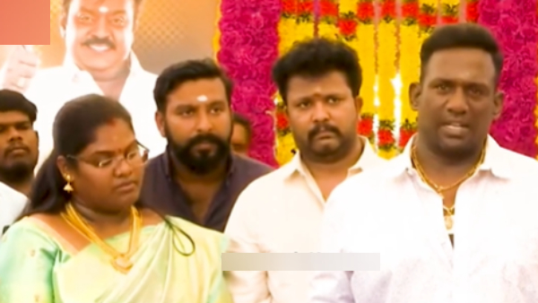 actor Robo Shankar visited Vijayakanth s memorial after his daughter s marriage