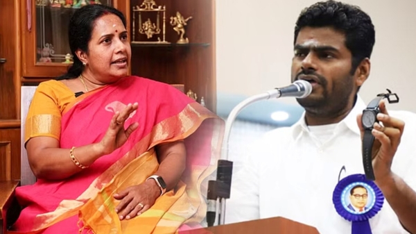 Vanathi Srinivasan says dmk is spreading false news that bjp have given money to the voters
