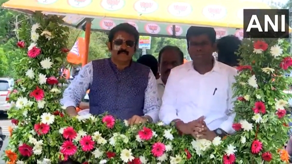 Annamalai campaign for Kollam BJP Candidate Krishnakumar in Kerala