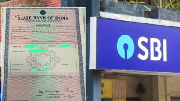 Grandfather brought SBI Shares Worth 500 In 1994 and now its value Stands At 3 75 Lakhs