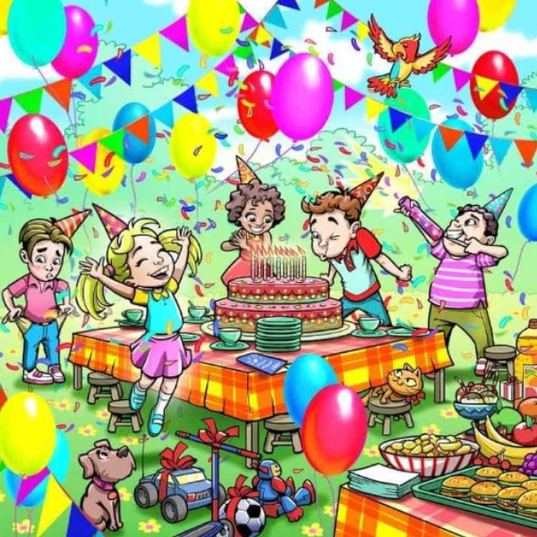 Where is the gift box in the given optical illusion picture if you find in 7 seconds you are genius Where is the gift box in the given optical illusion picture if you find in 7 seconds you are genius