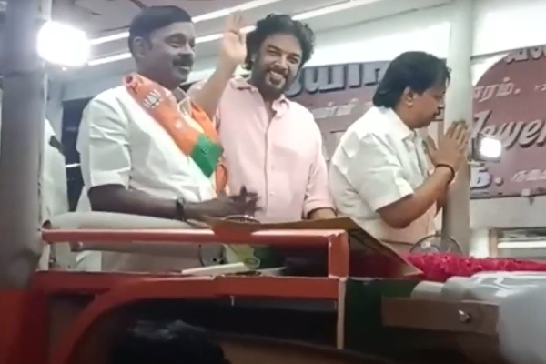 Modi will become prime minister again says Sundar C campaigned in support of BJP candidate in Vellore