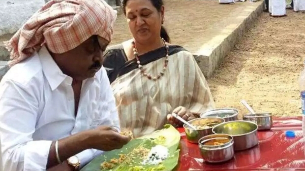 Vijayakanth likes Pollachi famous food called Aatu thalai kari