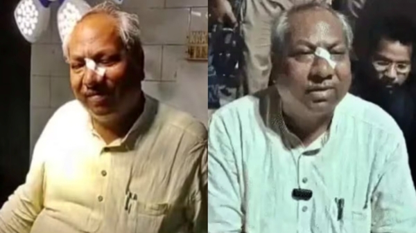 Uttar Pradesh Minister Sanjay Nishad allegedly attacked while attending a wedding ceremony