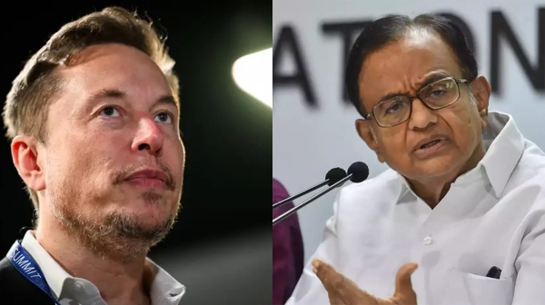 P chidambaram raises doubts on elon musk india visit cancelled