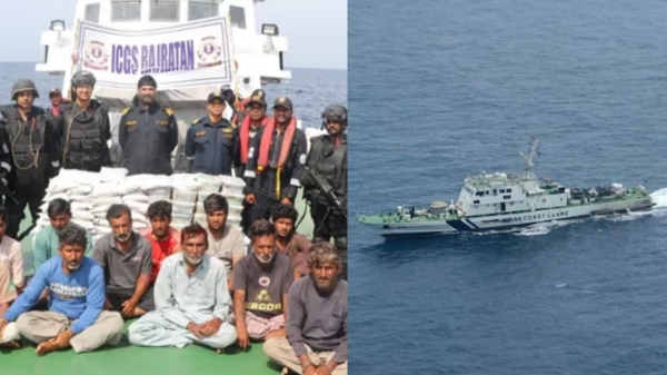 Pakistan Boat Smuggling Drugs Worth 600 Crores Into India Caught