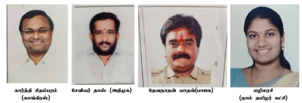 Sivaganga Lok Sabha constituency Candidate List Assembly Constituencies Voters Count and Election Results