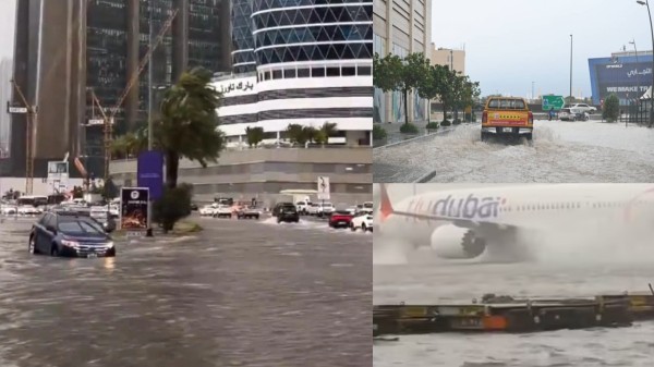 Like Chennai normal life was affected due to unprecedented rain dubai see the video and photos
