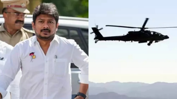 Election flying squad officer Conducts Search at Udhayanidhi Stalin s helicopter in Nilgiri Election flying squad officer Conducts Search at Udhayanidhi Stalin s helicopter in Nilgiri