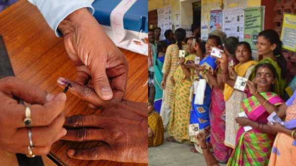 How is vote percentage calculated for lok Sabha election 2024 in tamilnadu