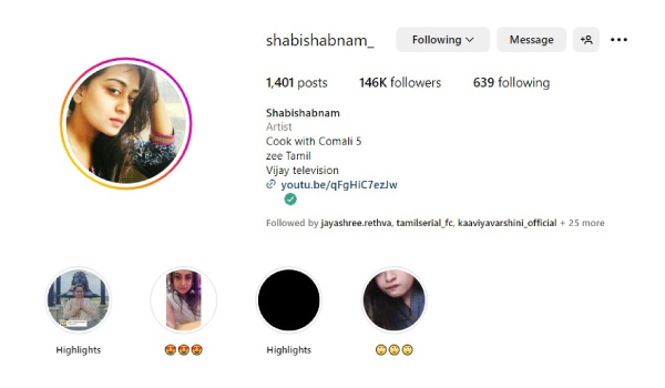 Actress Shabi has confirmed participate in Cook With comali season 5