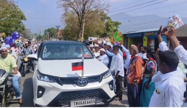 DMK candidate A Raja who will contest from Nilgiris constituency in Lok Sabha election 2024 congratulates AIADMK DMK candidate A Raja who will contest from Nilgiris constituency in Lok Sabha election 2024 congratulates AIADMK