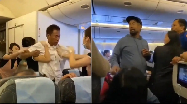 Flight Passengers Fighting Over Seat on Eva Air in Mid Air Flight Passengers Fighting Over Seat on Eva Air in Mid Air