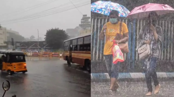 Heavy rain in Chennai for the next 24-36 hours window says Chennai Rain Group