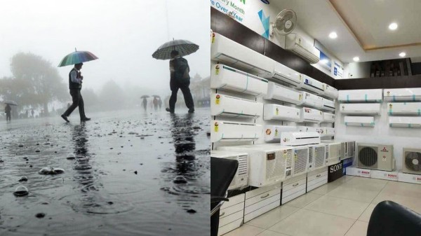 The AC sales have dropped dramatically due to the rains in Tamil Nadu