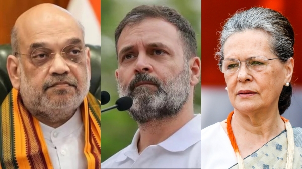BJP Amit Shah mocks Sonia Gandhi and Rahul Gandhi
