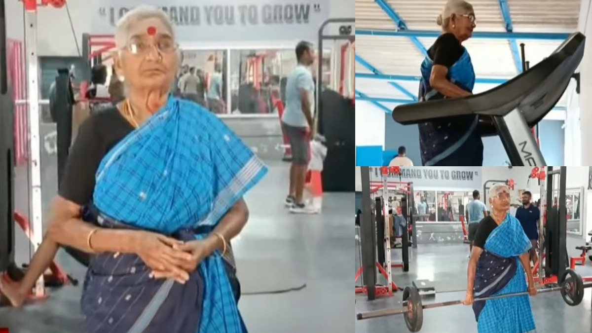 ‘தூள்’ பட பரவை முனியம்மா ஸ்டைலில் பவர் லிஃப்டிங் செய்யும் பாட்டி! 82