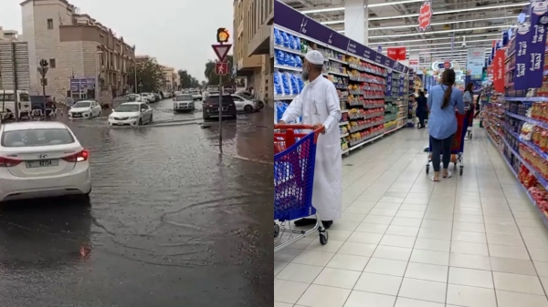 Shortage in Supermarkets in abu dhabi as there is very heavy rain