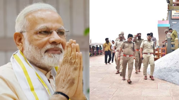 PM Modi Kanniyakumari PM Narendra Modi police security