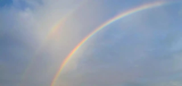 Rare Double Rainbow Seen in Sky of Chennai City During Early Morning