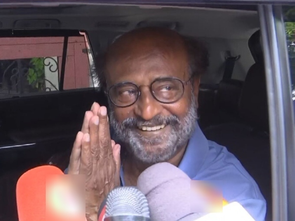 Rajinikanth refused to answer the question regarding politics