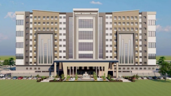 World class neurology department building being built at Rajiv gandhi Hospital World class neurology department building being built at Rajiv gandhi Hospital