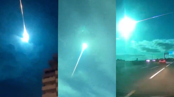 A meteor shower brightened the night skies of Spain and Portugal