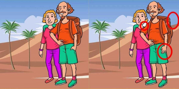 Optical Illusion What are the differences between 2 pictures in 12 seconds