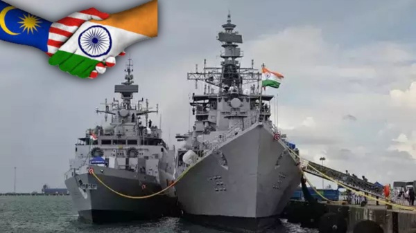 An Indian Navy ship has gone to Malaysia for joint training as a check to China