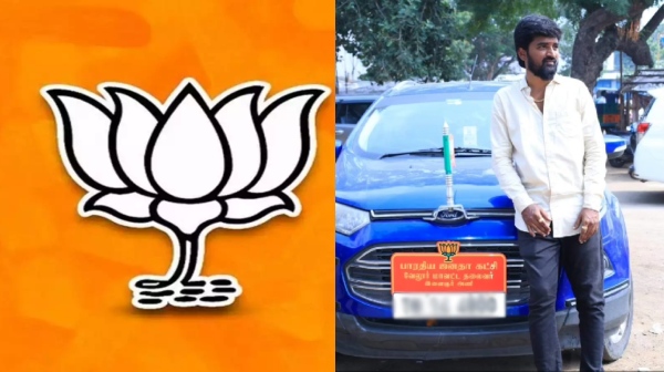 BJP district executive Sathish arrested near Vellore