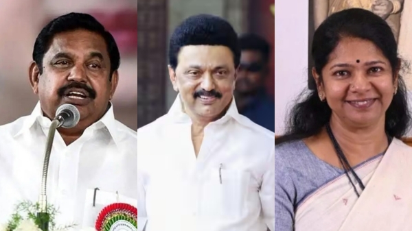 Did Edappadi Palanisamy talk to Kanimozhi against DMK and M K Stalin