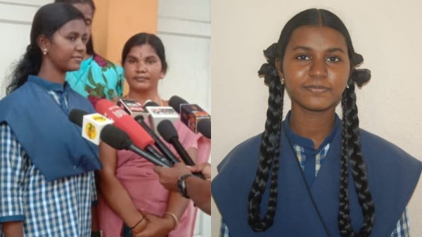 Girl scored 499 marks in 10th public exam who is from poor background