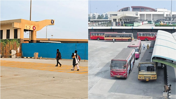 Passengers allege emergency walkway blocked at kilambakkam bus station
