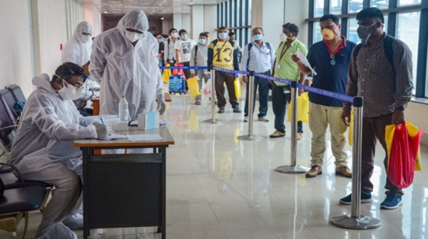 Singapore passengers are being screened for Covid in Coimbatore airport