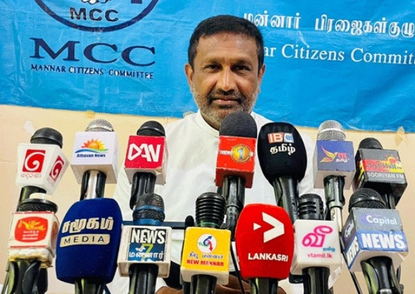 Mannar Eelam Tamils protest against India Adani s Wind Farms Project