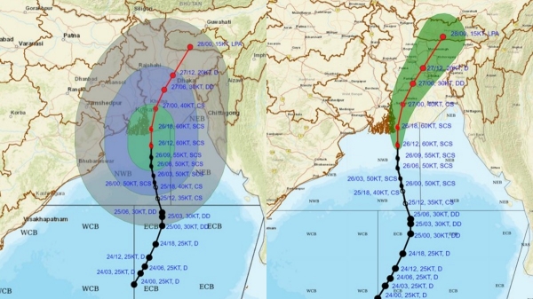 Where is Remal India meterorological department reveals after cyclone remal live tracking