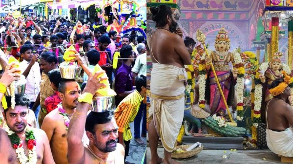 Heavy rush gathers in murugan temples for Vaigasi Visagam