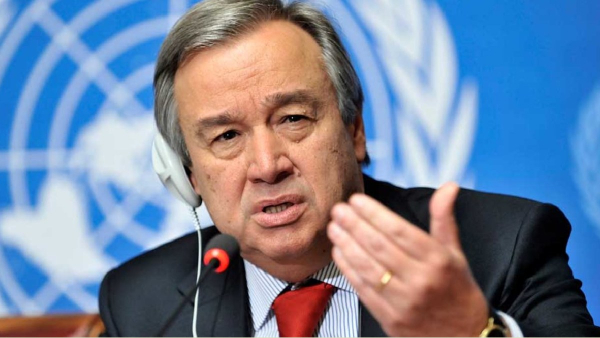 UN chief insists that talks between the 2 countries is the solution to protect the Palestinian people