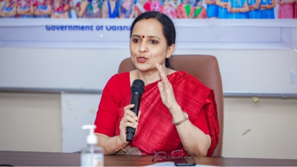 After BJP complains ECI orders transfer of VK Pandian s wife Sujata Karthikeyan