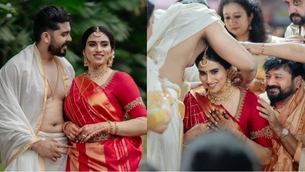 Why actor Jayaram s daughter wore Madisar Saree in her wedding explains make up artist Why actor Jayaram s daughter wore Madisar Saree in her wedding explains make up artist